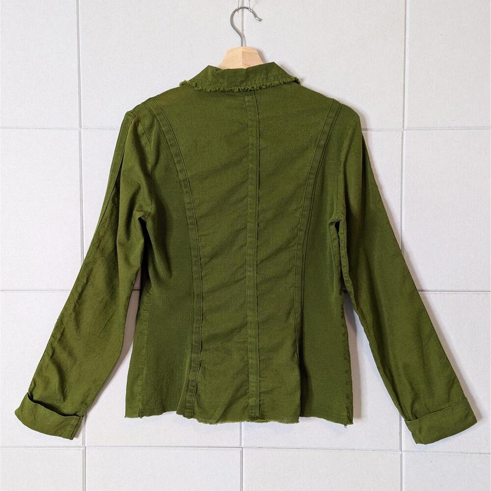 Vintage y2k Wearables linen & cotton utility shirt jacket - Picture 4 of 7